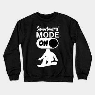 Snowboard mode on Crewneck Sweatshirt